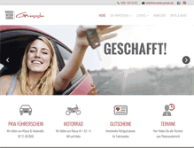 Tablet Screenshot of fahrschule-gressler.de